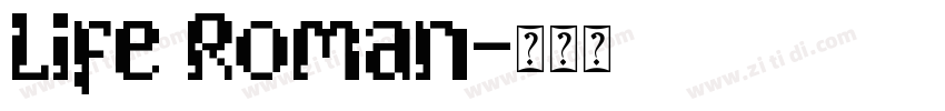 Life Roman字体转换